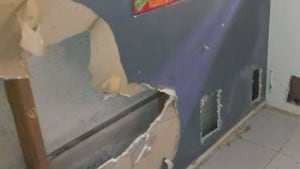 Hole to existing wall