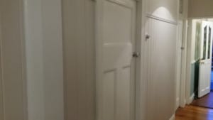 Newly painted hallway