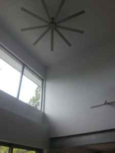 Newly repaired & painted interior