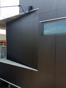 Completed exterior house painting for this contemporary Ashgrove home.