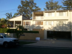 Newly painted block