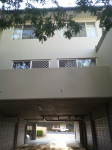 Newly painted unit block