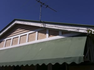 Flaking paint to fascia