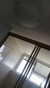 Newly painted ceiling