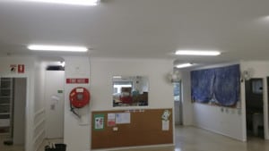 Chermside West newly repaired and painted interior