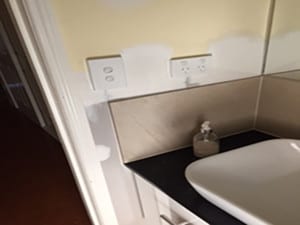 Anstead existing powder room Anstead existing powder room