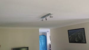 Ferny Hills newly painted ceiling