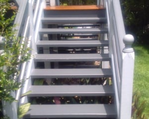 Highgate Hill newly painted stairs