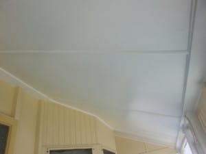 Existing blistering to soffit Existing blistering to soffit