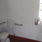 Newly painted toilet walls Newly painted toilet walls