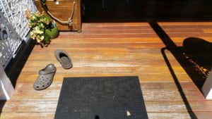 UV affected deck